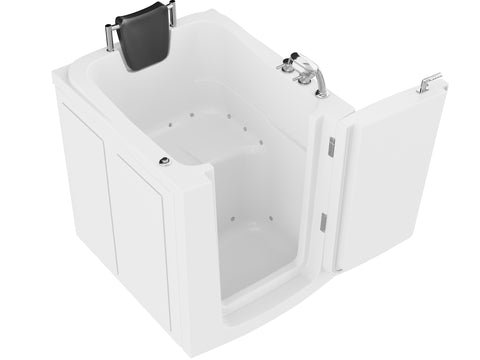 AZ3238RWA - ANZZI Coupe Series 32 in. x 38 in. Right Swinging Door Walk-In Air Tub in White
