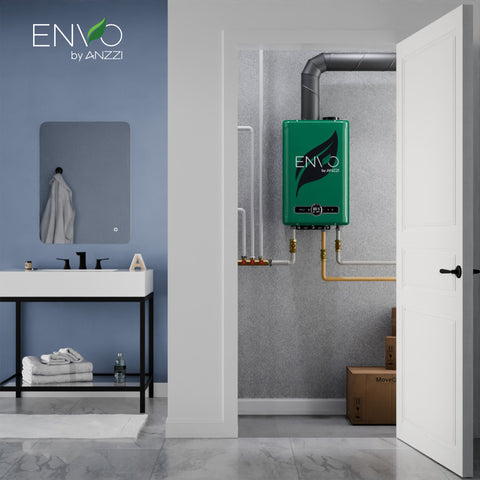 ENVO 199,000 BTU Natural Gas Tankless Water Heater with Copper Heat Exchanger & Safety Features