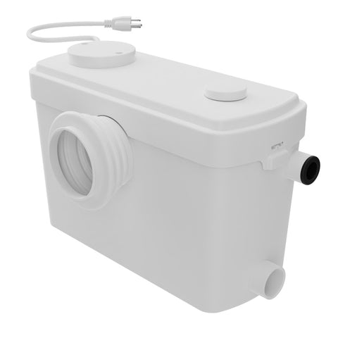 TL-AZ600MPWH - ANZZI NESSO 0.8-HP 115-Volt 33 GPM Macerator Effluent Pump in White with High Flow Capacity and Fast Super Quiet Operation