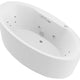 ANZZI Heidi 67 in. Whirlpool and Air Bath Tub in White