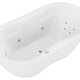 ANZZI Lori 71 in. Whirlpool and Air Bath Tub in White