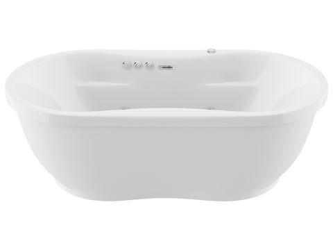 ANZZI Lori 71 in. Whirlpool and Air Bath Tub in White