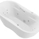 ANZZI Lori 71 in. Whirlpool and Air Bath Tub in White