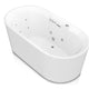 ANZZI Sofi 67 in. Center Drain Whirlpool and Air Bath Tub in White