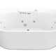 ANZZI Sofi 67 in. Center Drain Whirlpool and Air Bath Tub in White