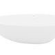 ANZZI Fiume 5.6 ft. Man-Made Stone Center Drain Freestanding Bathtub in Matte White