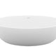 ANZZI Cestino 5.5 ft. Solid Surface Center Drain Freestanding Bathtub in Matte White