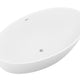 ANZZI Cestino 5.5 ft. Solid Surface Center Drain Freestanding Bathtub in Matte White