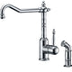 ANZZI Locke Single-Handle Standard Kitchen Faucet with Side Sprayer in Polished Chrome