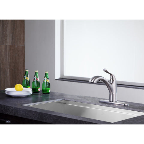 KF-AZ206BN - ANZZI Navona Single-Handle Pull-Out Sprayer Kitchen Faucet in Brushed Nickel