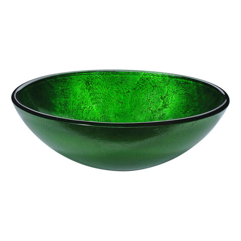 LS-AZ295 - ANZZI Posh Series 17 in. Bathroom Vessel Sink with Scratch-Tough and Stain-Resistant Non-Porous Surface in Verdure Green Glass