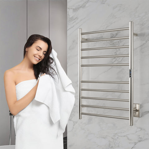 ANZZI Bali Series 10-Bar Stainless Steel Wall Mounted Towel Warmer