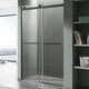 SD-FRLS05801MBR - ANZZI 48 in. x 76 in. Frameless Sliding Shower Door with Horizontal Handle in Matte Black