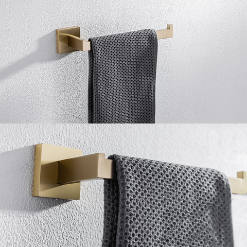 ANZZI Complete 5-Piece Bathroom Hardware Set (Includes Two Towel Bars), RHINO ALLOY Certified Stainless Steel & Zinc, Multiple Finishes