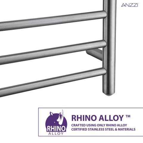 ANZZI Bali Series 10-Bar Stainless Steel Wall Mounted Towel Warmer