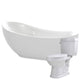 FTAZ090-T055 - ANZZI Talyah 71 in. Acrylic Soaking Bathtub with Kame 2-piece 1.28 GPF Single Flush Toilet