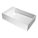 LS-AZ520a - ANZZI Pascal Solid Surface Vessel Sink in Matte White