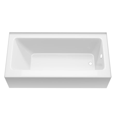 AZ3060SHR-16 - ANZZI Saba 60 in. Right Drain Soaking Front Skirted Bathtub in White