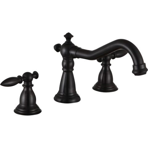 ANZZI Patriarch 8" Widespread Bathroom Sink Faucet in Oil Rubbed Bronze