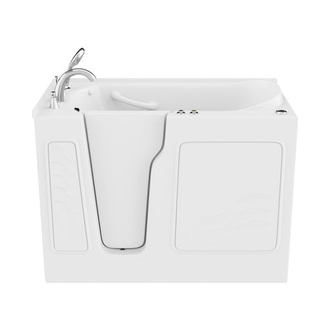 ANZZI Coupe Series 29 in. x 52 in. Left Drain Quick Fill Walk-In Air Tub in White