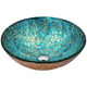 LS-AZ8211 - ANZZI Makata Series Vessel Sink in Gold/Cyan Mix