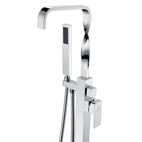 ANZZI Yosemite 2-Handle Claw Foot Tub Faucet with Hand Shower