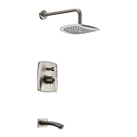 L-AZ026BN - ANZZI Tempo Series 1-Handle 1-Spray Tub and Shower Faucet in Brushed Nickel