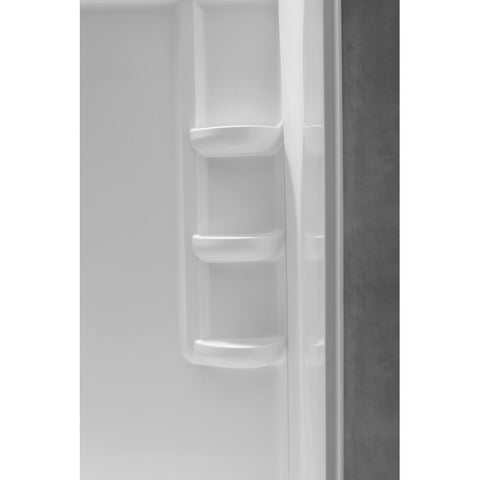 ANZZI 60 in. x 36 in. x 74 in. 3-piece DIY Friendly Alcove Shower Surround in White