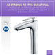 ANZZI Crown Series Single Handle Vessel Sink Faucet in Polished Chrome