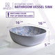 ANZZI Byzantian Series Ceramic Vessel Sink in Byzantine Mosaic Finish