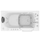 AZ2853RWD-CP - ANZZI Coupe Premier 53 - 60 in x 28 in. Right Drain Air and Whirlpool Jetted Walk-in Tub in White