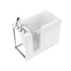 ANZZI Value Series 26 in. x 53 in. Left Drain Quick Fill Walk-In Soaking Tub in White