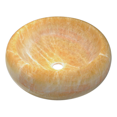 LS-AZ175 - ANZZI Desert Crest Vessel Sink in Dark Honey Onyx