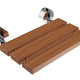 SteamSpa Leisure 20 in. Teak Wall Mounted Folding Shower Seat