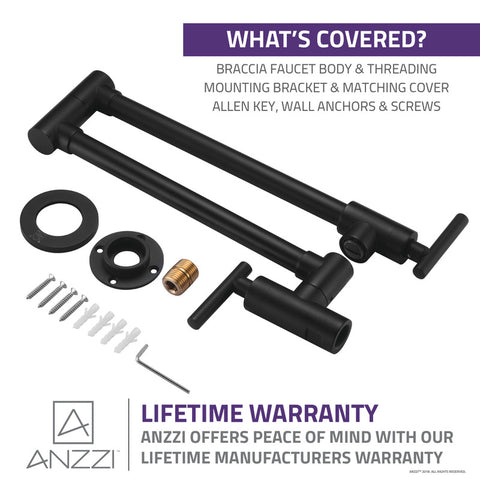 ANZZI Braccia Series 24" Wall Mounted Pot Filler