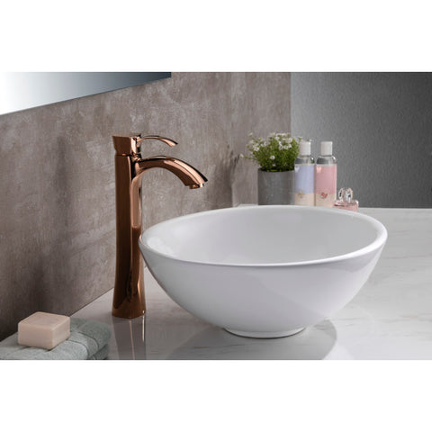 LS-AZ118 - ANZZI Deux Series Ceramic Vessel Sink in White