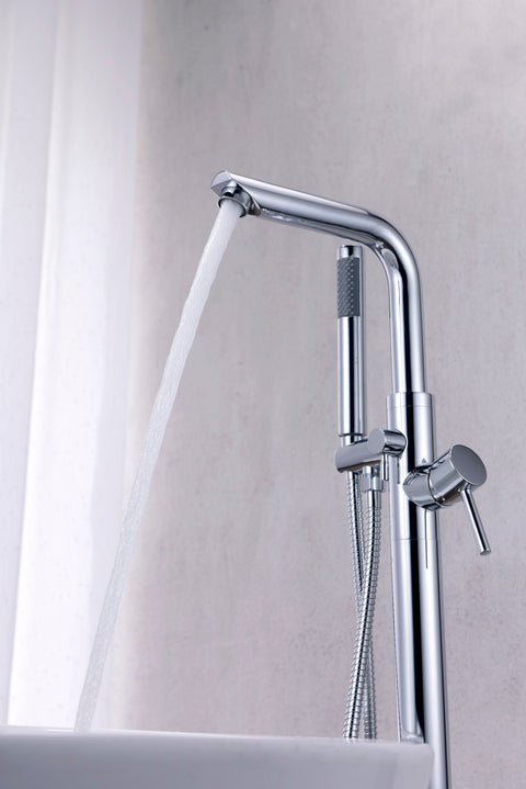 ANZZI Sens Series 2-Handle Freestanding Claw Foot Tub Faucet with Hand Shower