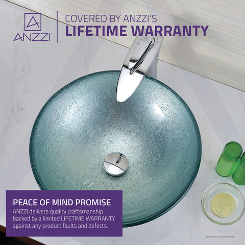 ANZZI Spirito Series Deco-Glass Vessel Sink