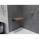 AC-AZ204 - ANZZI Goreme 16.93 in. Teak Wall Mounted Folding Shower Seat