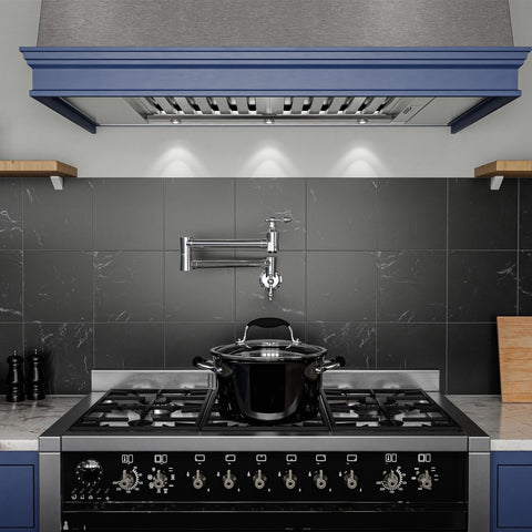 Marca 360-Degree 24 in. Wall Mounted Pot Filler with Dual Swivel