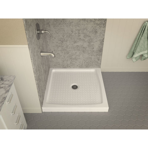 SB-AZ009WC - ANZZI Titan Series 36 in. x 36 in. Shower Base in White