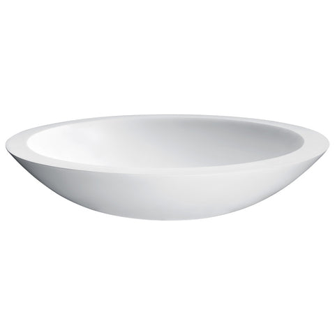 LS-AZ299 - ANZZI Juniper Solid Surface Vessel Sink in White