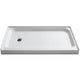 SB-AZ03LD-R - ANZZI Jebel 32 x 60  in. Left Drain Single Threshold Shower Base in White