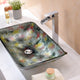 Voce Series Vessel Sink in Impasto Green