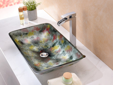 Voce Series Vessel Sink in Impasto Green