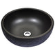 LS-AZ174 - ANZZI Stellar Series 17 in. Bathroom Vessel Sink with Scratch-Tough and Stain-Resistant Non-Porous Surface in Black Glass