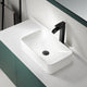 Aria Series 22 in. Ceramic Rectangular Vessel Bathroom Sink Basin in White