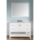 ANZZI Montaigne 48 in. W x 22 in. D Bathroom Bath Vanity Set with Carrara Marble Top with White Sink