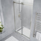 ANZZI Stellar Series 48 in. x 76 in. Frameless Sliding Shower Door with Handle