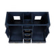 VY-CA006022-NBT - ANZZI Chateau 60 in. W x 22 in. D Bathroom Vanity in Navy Blue with Carrara White Marble Top